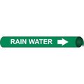 Nmc Pipemarker Strap-On, Rain Water W/G, Fit, G4087 G4087